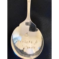 Silber "Grosvenor Christine' Löffel - Graviert "Löffelschwestern' von Daysharvu