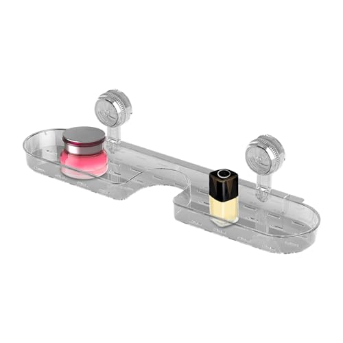 Dayysiuy Badezimmer Wandregal Organizer,Wandregal Über Wasserhahn Organizer | Saugnapf Waschbecken Halter Für Dusche Bürsten Hautpflege Produkte Wohnheim Hotel Wohnung Organisation von Dayysiuy