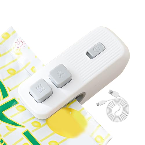 Dayysiuy Beutelversiegler, Kompakter Snackversiegler, Heißsiegelbar Wiederaufladbar Kompakt Lebensmittel Frischhaltung Reise Küche Haushalt Dayysiuy Beutelversiegler, Kompakter Snackversiegler, Heißsiegelbar Wiederaufladbar Kompakt Lebensmittel Frischhaltung Reise Küche Haushalt von Dayysiuy