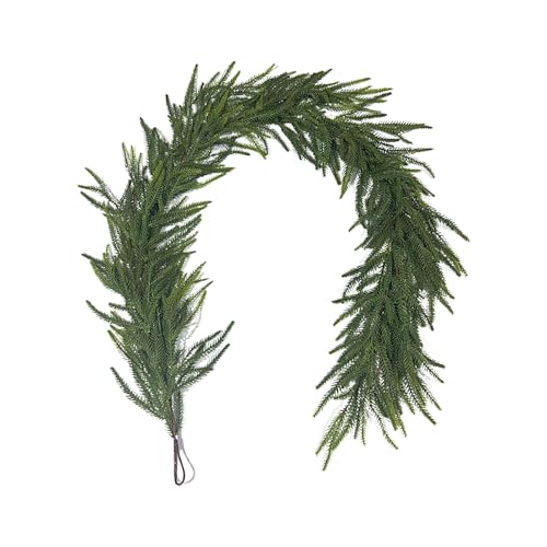 Dayysiuy Kieferngirlande Realistisch,Weihnachtskiefer Girlanden | Dekoration Künstlicher für Außenbereich Wand Aktivitäten und Versammlungen Innenbereich Winter Feiertag Kamin Tisch von Dayysiuy