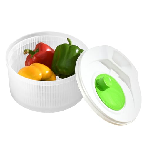 Dayysiuy Obst Spinner,Küchen Sieb Und Obstwäscher Mit Doppeltem Siebboden | Doppelschichtiger Siebkorb für Obst Tomaten Erdbeeren Trauben für Küche Dayysiuy Obst Spinner,Küchen Sieb Und Obstwäscher Mit Doppeltem Siebboden | Doppelschichtiger Siebkorb für Obst Tomaten Erdbeeren Trauben für Küche von Dayysiuy