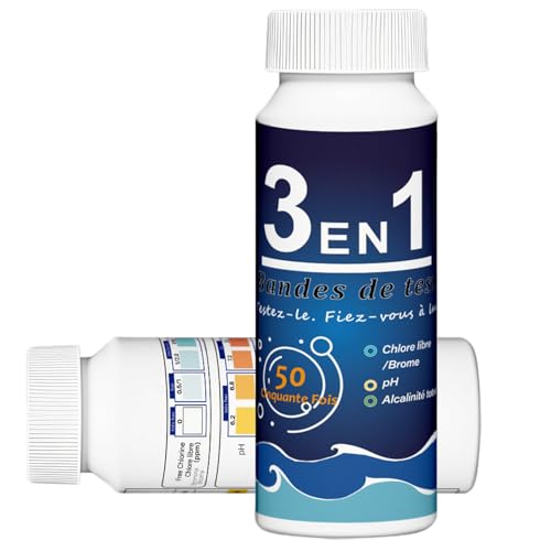 Dayysiuy Pool Teststreifen | Für Übererdpools,PH Salz Test 50 Stück Für Wartung Von Swimmingpool, Frischwasserteich Und Salzwasserspa von Dayysiuy