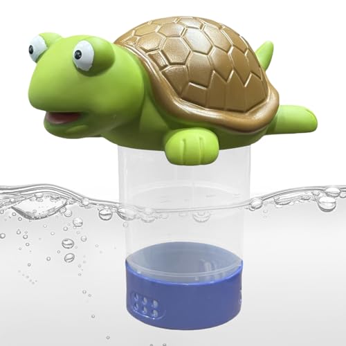 Dayysiuy Schildkröten Chlordispenser - Chlortabletten Halter für Schwimmbecken und Pools | Tier Schwimmdeko Sicherer Chlorinator Für Schwimmbecken Gartenparty von Dayysiuy