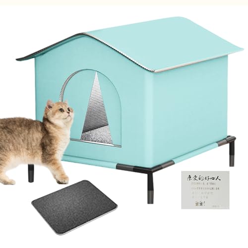 Katzenhaus Für Draußen, Katzenhöhlen Für Draußen Winterfest Wasserdicht, Großer Wasserdichter Katzenschutz Mit Erhöhter Basis Und Kissen, Für Katzen Im Freien Oder Im Innenraum - 40x33x33cm Katzenhaus Für Draußen, Katzenhöhlen Für Draußen Winterfest Wasserdicht, Großer Wasserdichter Katzenschutz Mit Erhöhter Basis Und Kissen, Für Katzen Im Freien Oder Im Innenraum - 40x33x33cm von Dayysiuy