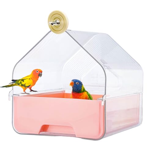 Pull-Out External Parrot Feeder, Externer Papageiens Futterspender, Transparenter Papageiens Wasserspender Mit Zwei Futtertrögen, Sicherer Badewannen-Wassernapf Für Finken, Kolibris Pull-Out External Parrot Feeder, Externer Papageiens Futterspender, Transparenter Papageiens Wasserspender Mit Zwei Futtertrögen, Sicherer Badewannen-Wassernapf Für Finken, Kolibris von Dayysiuy