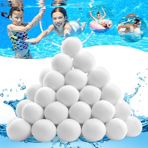 DazSpirit Filterbälls Für Sandfilteranlagen 1300g Filterbälle Für Pool Ersetzen Ersatz Für 46Kg Filtersand Und Quarzsand, Geeignet Für Pool Filter Schwimmbad Filteranlage, Poolreinigung Zubehör von DazSpirit