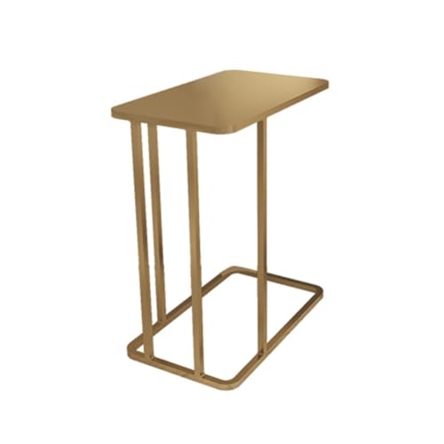 Dazengzeng Beistelltisch Goldfarbener C-förmiger Beistelltisch mit Ablage, kompakter quadratischer Couchtisch Endtisch Dazengzeng Beistelltisch Goldfarbener C-förmiger Beistelltisch mit Ablage, kompakter quadratischer Couchtisch Endtisch von Dazengzeng