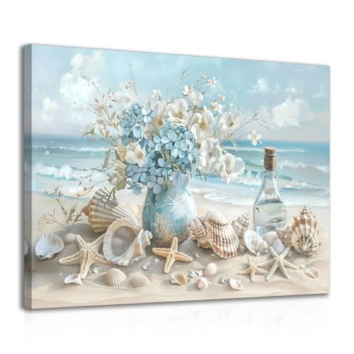 Dazzlewall Gerahmt Ozean Strand Leinwand Wandkunst, Seelandschaft Muscheln Seestern Küste Poster Druck für Badezimmer Wohnzimmer Schlafzimmer Dekor 12x16 zoll Dazzlewall Gerahmt Ozean Strand Leinwand Wandkunst, Seelandschaft Muscheln Seestern Küste Poster Druck für Badezimmer Wohnzimmer Schlafzimmer Dekor 12x16 zoll von Dazzlewall