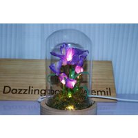 Violett Handgemachte Violette Orchidee Laterne Retro Violett Nachtlicht Iris Ornament Liebhaber Geschenk Gute Wünsche Desktop von DazzlingboyByDeemil