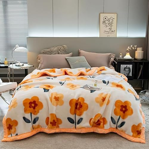 Dazzluxe Fleecedecke Queen Size 150 x 200 cm, Schwere Koreanische Nerz Plüschdecken, 2-Lagige Wendbare Bedruckte Weiche Mikrofaser-Überwurfdecken Für Herbst Und Winter Dazzluxe Fleecedecke Queen Size 150 x 200 cm, Schwere Koreanische Nerz Plüschdecken, 2-Lagige Wendbare Bedruckte Weiche Mikrofaser-Überwurfdecken Für Herbst Und Winter von Dazzluxe