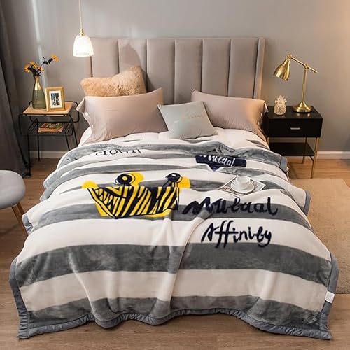 Dazzluxe Fleecedecke Queen Size 180 x 220 cm, Schwere Koreanische Nerz Plüschdecken, 2-Lagige Wendbare Bedruckte Weiche Mikrofaser-Überwurfdecken Für Herbst Und Winter Dazzluxe Fleecedecke Queen Size 180 x 220 cm, Schwere Koreanische Nerz Plüschdecken, 2-Lagige Wendbare Bedruckte Weiche Mikrofaser-Überwurfdecken Für Herbst Und Winter von Dazzluxe