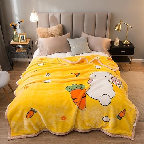 Dazzluxe Fleecedecke Queen Size 200 x 230 cm, Schwere Koreanische Nerz Plüschdecken, 2-Lagige Wendbare Bedruckte Weiche Mikrofaser-Überwurfdecken Für Herbst Und Winter Dazzluxe Fleecedecke Queen Size 200 x 230 cm, Schwere Koreanische Nerz Plüschdecken, 2-Lagige Wendbare Bedruckte Weiche Mikrofaser-Überwurfdecken Für Herbst Und Winter von Dazzluxe