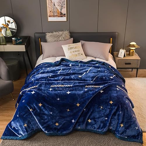 Dazzluxe Fleecedecke Queen Size 200 x 230 cm, Schwere Koreanische Nerz Plüschdecken, 2-Lagige Wendbare Bedruckte Weiche Mikrofaser-Überwurfdecken Für Herbst Und Winter Dazzluxe Fleecedecke Queen Size 200 x 230 cm, Schwere Koreanische Nerz Plüschdecken, 2-Lagige Wendbare Bedruckte Weiche Mikrofaser-Überwurfdecken Für Herbst Und Winter von Dazzluxe