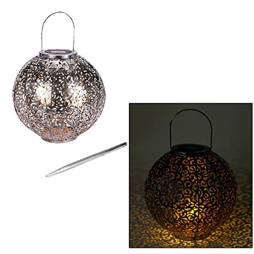3in1 XXL Metall Solar LED Laterne 30 cm Orient & Lichteffekte Ornament Lampion von DbKW