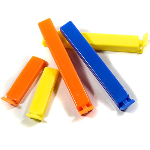 DbKW 100 Stück Frischhalteclips. Beschreibbar! Verschlußclips Gefrierbeutel Clips Klemmen, Beutelverschließer, Tütenverschluss Beutel Verschluss Tüten-Clips/Beutel-Clip Aromaclips/Verschlussklemmen von DbKW