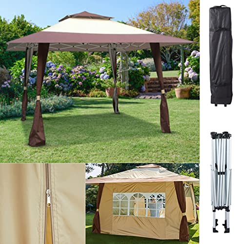 XXL Faltpavillon 4x4m inkl. Seitenteilen, Klapp-Pavillon Partyzelt Zelt Gartenpavillon von DbKW