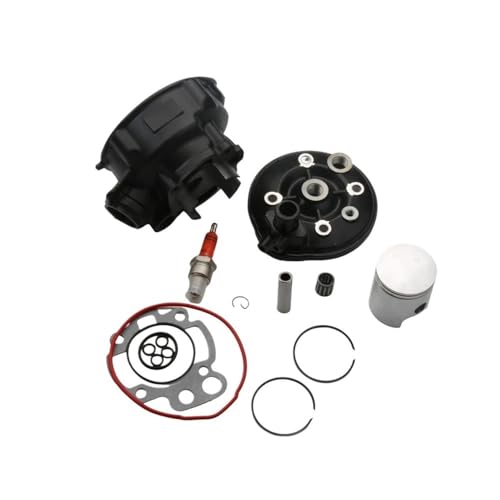 DbfiUoe 90cc 49mm Big Bore Zylinderkit und Kopf kompatibel mit DT50 DT50R TZR50 TZR50R 50cc AM6 2T 1E40MB von DbfiUoe