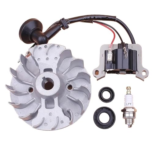 Schwungrad-Zündspule passend for 40–5 43 cc 52 cc Zündkerze Öldichtung Rasentrimmer Freischneider Motor Schwungrad-Zündspule passend for 40–5 43 cc 52 cc Zündkerze Öldichtung Rasentrimmer Freischneider Motor von DbfiUoe