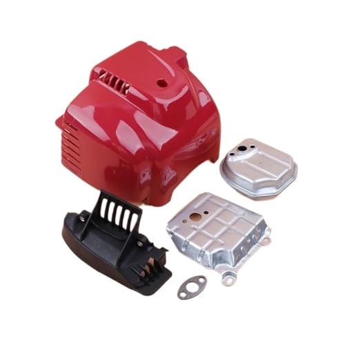 Zylinderabdeckung Schalldämpfer Auspuff Kit Passend for GX35 UMK435 GX 35 35,8 cc 4-Takt Motor Motor Freischneider Rasenmäher Zylinderabdeckung Schalldämpfer Auspuff Kit Passend for GX35 UMK435 GX 35 35,8 cc 4-Takt Motor Motor Freischneider Rasenmäher von DbfiUoe