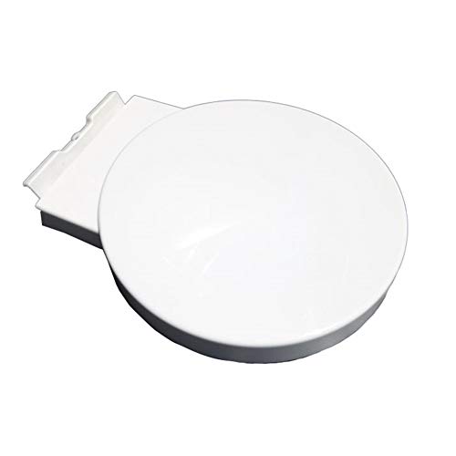 Universeller, Runder WC-Sitz Mit O-Form Und Dicker Toilettenabdeckung, Weiß, 46 * 39 cm von Dbtxwd