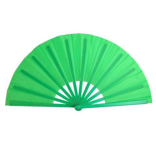 Dbvnnsy Traditioneller großer faltender Handlüfter für Linientanz und Auftritte, verdickter Plastikrahmen Poping -Fan für Männer & Frauen, Festival & Bühnenpropie von Dbvnnsy