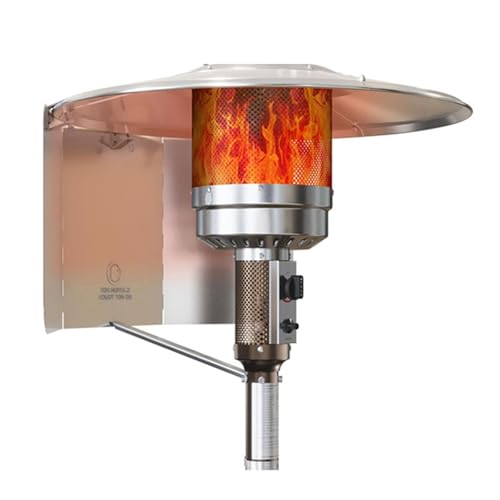 Alle Aluminiumwinde Deflektor Schildschild Außenheizzubehör Moderne Ästhetik Für Patios Party Sicherheit Verbessert Leichten Windschutz Für Patios. von Dcaknri