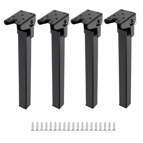 Dcaknri 4 x Tischbeine, 20 cm/25 cm/30 cm/35 cm, faltbare Metallbeine für Büro, Couchtisch, Laptoptisch, robuste Möbelbeine von Dcaknri
