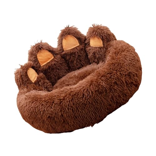 Dcaknri Großes gemütliches Hundebett in Form mit abnehmbarem Pelzbezug, dickes Sofa, Nest für Welpen, Kätzchen und erwachsene Haustiere, großes Hundebett von Dcaknri
