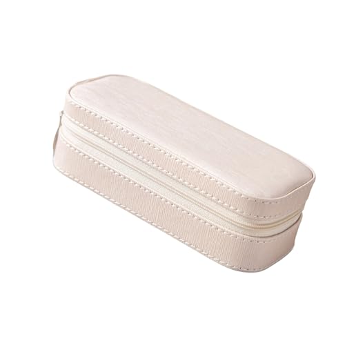 Dcaknri Reiseschmucktasche Mit Anti Scratch Interieur Und PU Äußere Für Accessoires Storage Box Für Halsketten Ohrringe Ringe PU Lederschmuck Organizer von Dcaknri