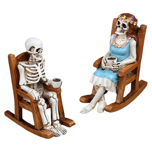 Dcaknri Skelettstatuen Für Halloween Home Decoration Harz Skelette Figuren Sitzen Auf Stuhl Für Tischzimmer Schreibtisch Büro Halloween Harz Figuren Freien Dcaknri Skelettstatuen Für Halloween Home Decoration Harz Skelette Figuren Sitzen Auf Stuhl Für Tischzimmer Schreibtisch Büro Halloween Harz Figuren Freien von Dcaknri
