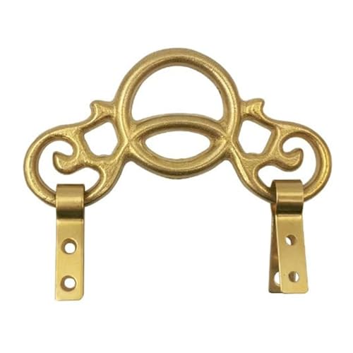 Dcaknri Verzierter Kupfer-Wandhaken, Vintage-Bilderrahmen, dekorativer Aufhänger, praktischer Haushalts-Organizer, benutzerfreundliches Design, klassischer Messing-Bilderaufhänger von Dcaknri