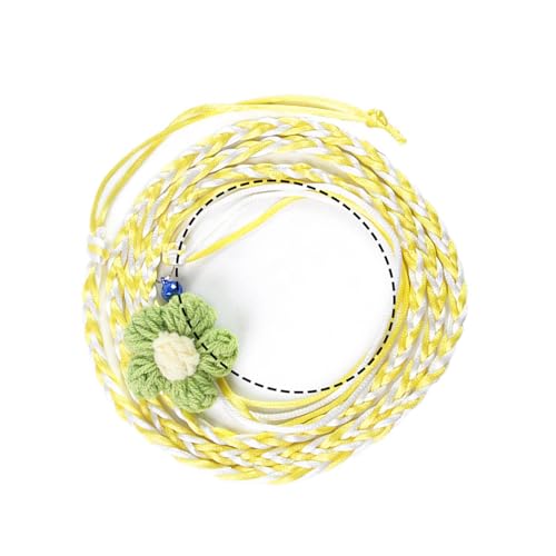Dekoratives Hamster-Leinengeschirr mit buntem Blumendesign, für kleine Tiere, mit verstellbarem Design, Trainingswerkzeug, kleine Haustierleine für Reisen von Dcaknri