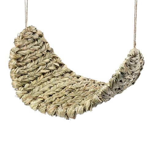 Gras Vogelschaukel Hängematte Sitzstange Kaubare Anreicherung für Papageien Kanarienvögel Wellensittiche Natur Design Vogelspielzeug Gras Vogelschaukel Hängematte Sitzstange Kaubare Anreicherung für Papageien Kanarienvögel Wellensittiche Natur Design Vogelspielzeug von Dcaknri