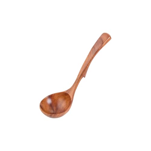 Hitzebeständiger Rührlöffel aus Holz mit einzigartigen Körnern zum Aufhängen, rutschfeste Schöpfkelle zum Kochen, Servieren, hochtemperaturbeständiges Küchenzubehör von Dcaknri