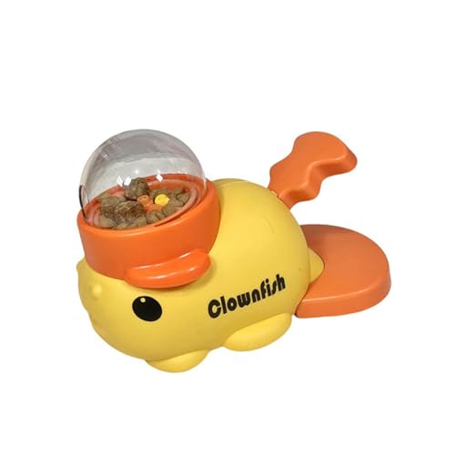 Leckerli-Spender für Hunde, Fisch-Design, Press-Futterspender fördert Bewegung und reduziert Langeweile für Haustiere, Katzen, automatisches Haustier-Futterspender von Dcaknri