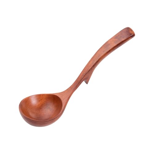 Naturhölzernuppe Kelle Mit Nonslip Haken Design Easy Storage Kitchen Utensilien Kochwerkzeug Mit Haken Hables Holzlöffel Für Suppen Und Eintöpfe von Dcaknri