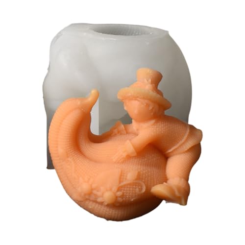 Silikonformen Halloween Kerzen Handgefertigtes Epoxidharzformen Clown Guss Pflaster Formform Silikonform Clown Kerze Guss Halloween Pflaster von Dcaknri