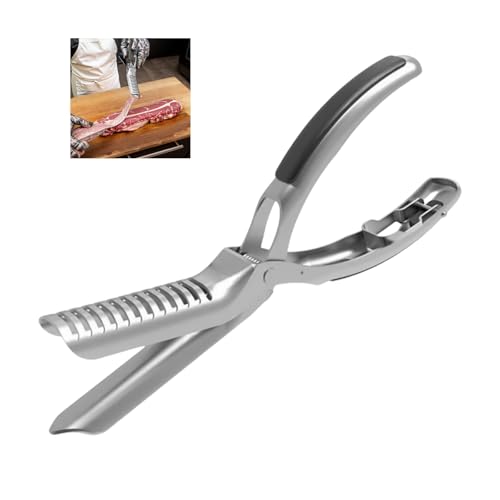 Zincs Membran-Entferner-Werkzeug aus Legierung mit ergonomischem Griff und gewölbt für Grillrippenfleischzubereitung Zincs Membran-Entferner-Werkzeug aus Legierung mit ergonomischem Griff und gewölbt für Grillrippenfleischzubereitung von Dcaknri