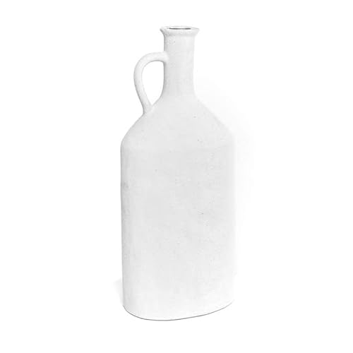 Hohe Vase, Weiß von Dcasa