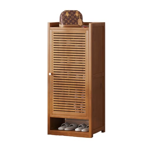 Dcbdx Moderner freistehender Schuhschrank mit 1/2/3/4 Lamellentüren, Holz Schuhkipper Schmal mit 6/7/8/9/10 Tiers für Eingangsbereich, Flur,1 Door 7 Layers Dcbdx Moderner freistehender Schuhschrank mit 1/2/3/4 Lamellentüren, Holz Schuhkipper Schmal mit 6/7/8/9/10 Tiers für Eingangsbereich, Flur,1 Door 7 Layers von Dcbdx