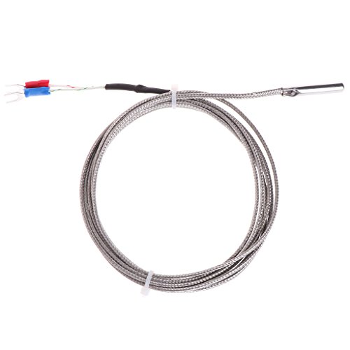 2 m K-Typ Thermoelement Temperatursensor 0-600 ℃ 5 x 30 mm Sonde Edelstahl zur Messung der Temperatur K-Typ Thermoelement von Dcfbkl