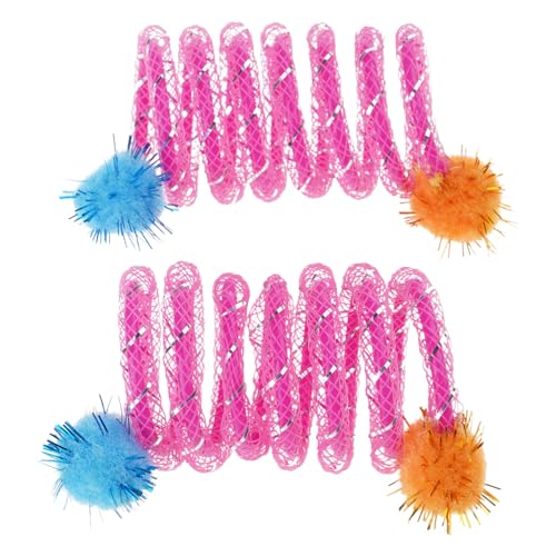 Dcfbkl Interaktiver bunter Plüschball, Federspulen, Katzenspielzeug, fördert Verspieltheit und Erkundung für Energie, Kätzchen, Katzen, Frühlingsspielzeug, 2 Stück Dcfbkl Interaktiver bunter Plüschball, Federspulen, Katzenspielzeug, fördert Verspieltheit und Erkundung für Energie, Kätzchen, Katzen, Frühlingsspielzeug, 2 Stück von Dcfbkl