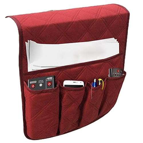 Dcfbkl Sofa-Armlehnen-Organizer mit 5 Taschen, Getränkehalter, Tablett, Couch, Sessel, hängende Aufbewahrungstasche für Fernbedienung, Handy-Armlehnentasche, wasserdichte Seitentasche Dcfbkl Sofa-Armlehnen-Organizer mit 5 Taschen, Getränkehalter, Tablett, Couch, Sessel, hängende Aufbewahrungstasche für Fernbedienung, Handy-Armlehnentasche, wasserdichte Seitentasche von Dcfbkl