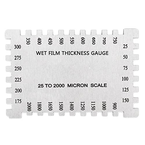 Edelstahl Sechseckiger Nassfilmkamm Farbdickenmessgerät Messgerät für Architekturbeschichtungen Messbereich 25-3000um Nassfilmdickenmessgerät Kta von Dcfbkl