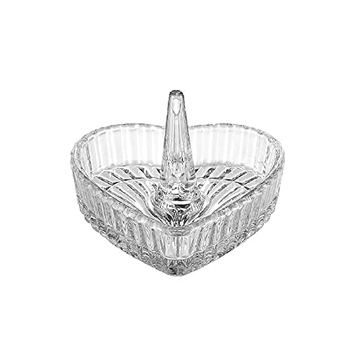 Handgefertigter transparenter Glashalter für Schmuck, dekoratives Herz-Design, Tablett, Kommode, Tophalter für Mädchen, Schmucktabletts Handgefertigter transparenter Glashalter für Schmuck, dekoratives Herz-Design, Tablett, Kommode, Tophalter für Mädchen, Schmucktabletts von Dcfbkl