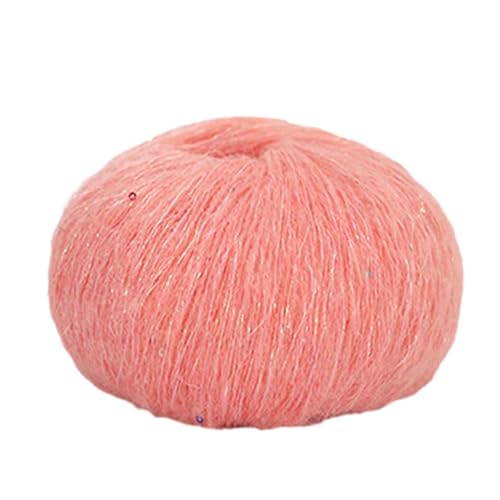 Mohair-Garn mit Pailletten, zum Stricken, bunte Schnur, Häkeln, handgefertigte Projekte, tolles Weben, weich zum Stricken, 1 Rolle Mohair-Garn mit Pailletten, zum Stricken, bunte Schnur, Häkeln, handgefertigte Projekte, tolles Weben, weich zum Stricken, 1 Rolle von Dcfbkl