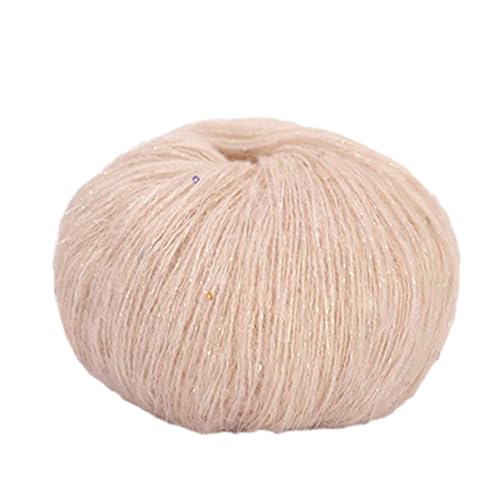 Mohair-Garn mit Pailletten, zum Stricken, bunte Schnur, Häkeln, handgefertigte Projekte, tolles Weben, weich zum Stricken, 1 Rolle Mohair-Garn mit Pailletten, zum Stricken, bunte Schnur, Häkeln, handgefertigte Projekte, tolles Weben, weich zum Stricken, 1 Rolle von Dcfbkl