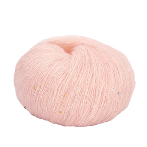 Mohair-Garn mit Pailletten, zum Stricken, bunte Schnur, Häkeln, handgefertigte Projekte, tolles Weben, weich zum Stricken, 1 Rolle Mohair-Garn mit Pailletten, zum Stricken, bunte Schnur, Häkeln, handgefertigte Projekte, tolles Weben, weich zum Stricken, 1 Rolle von Dcfbkl