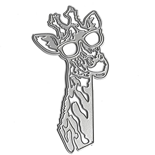 Prägeschablone aus Metall, Motiv: Sonnenbrille und Giraffe, für Alben, Papierkarten, Scrapbooking, neue Stanzformen aus China, Kartenherstellung, Papierbasteln von Dcfbkl