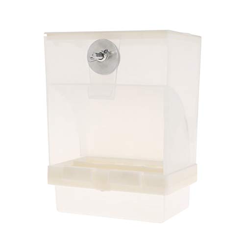 Sittich-Futterspender Automatischer transparenter Futterspender aus Acryl für Käfig, kein Durcheinander, spritzwassergeschützt, einfach zu befüllen, Vogelfutterspender, Gartenstationen mit Ständer Sittich-Futterspender Automatischer transparenter Futterspender aus Acryl für Käfig, kein Durcheinander, spritzwassergeschützt, einfach zu befüllen, Vogelfutterspender, Gartenstationen mit Ständer von Dcfbkl